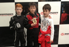 Racing Perfection Kart Academy Eastleigh Cadet Final Podium - Round 2